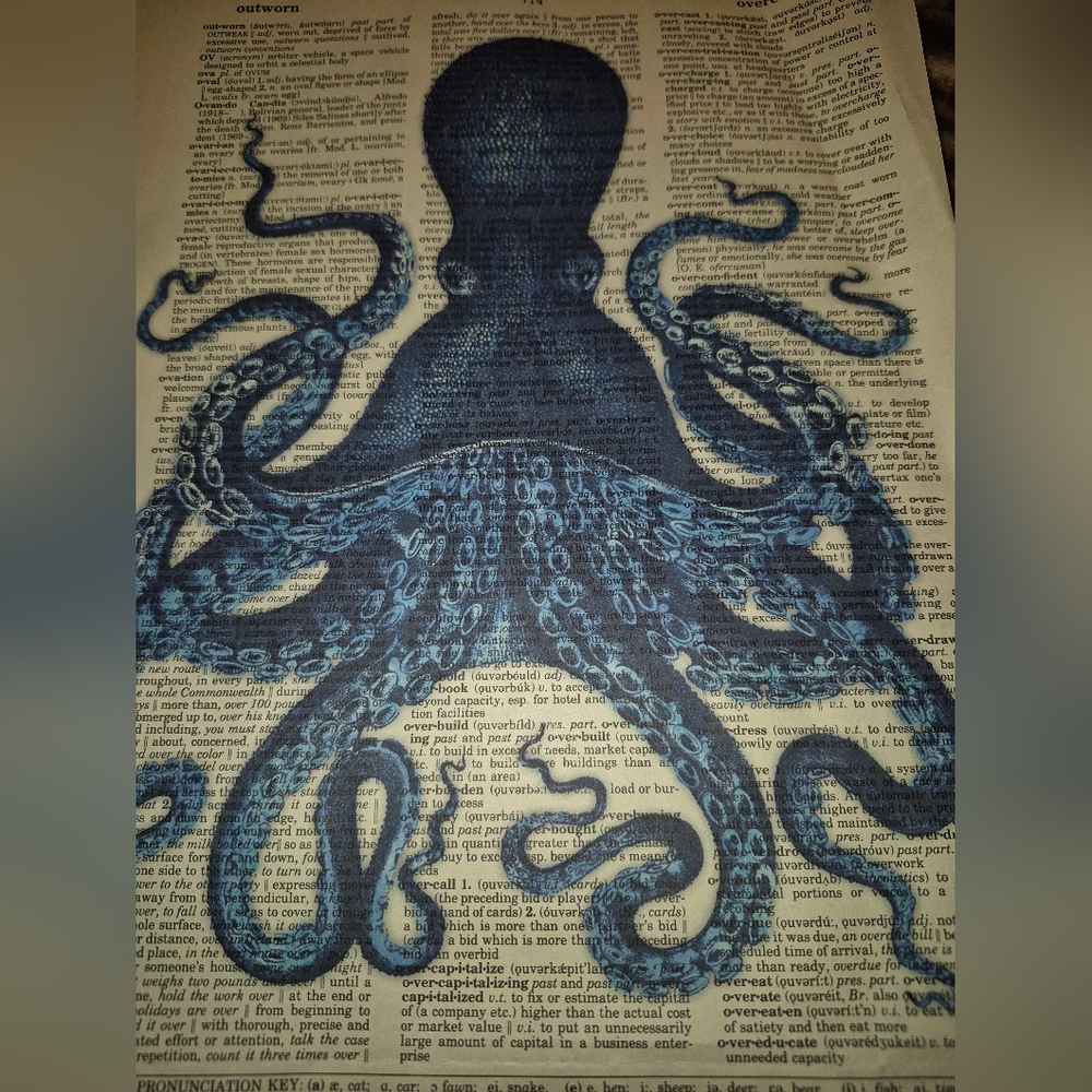2 Ocean Life Book Art Prints - Picture 11 of 12